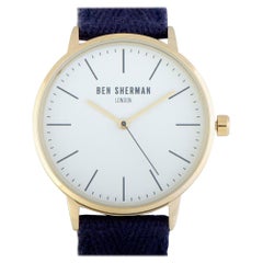 Certified Authentic and Warranty, Ben Sherman Portobello102, White Dial