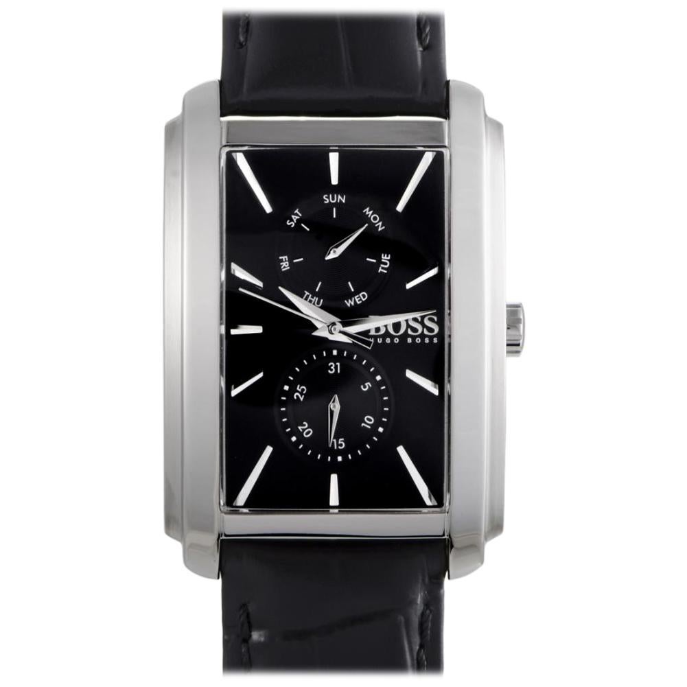 Certified Authentic and Warranty, Hugo Boss Ambition359, Millimeters Black Dial For Sale