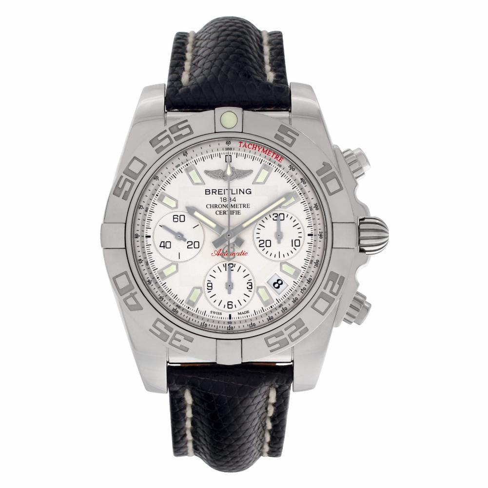 Contemporary Certified Authentic Breitling Chronomat 4668, Black Dial For Sale