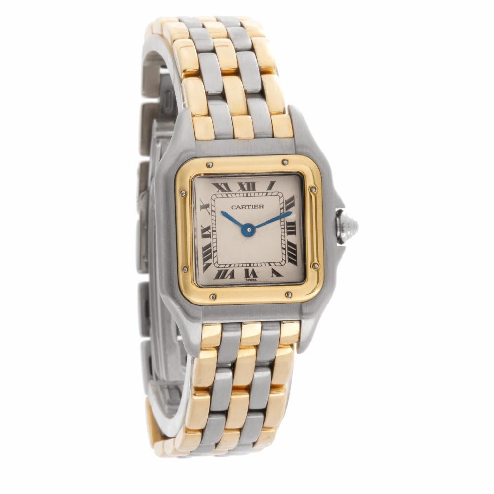 Certified Authentic Cartier Panthere de Cartier 3180, Gold Dial In Excellent Condition For Sale In Miami, FL