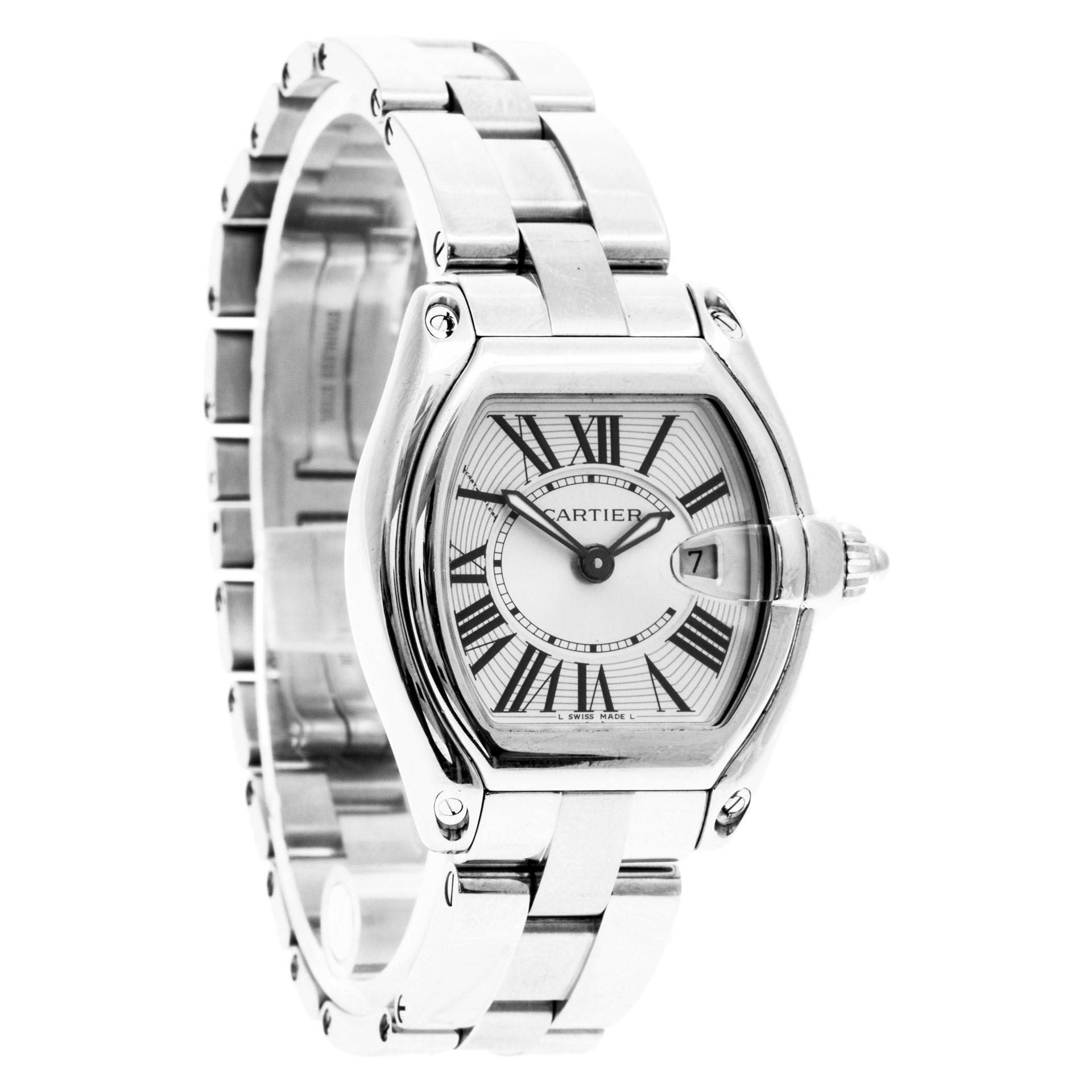 Women's Certified Authentic Cartier Roadster 4020, Silver Dial For Sale