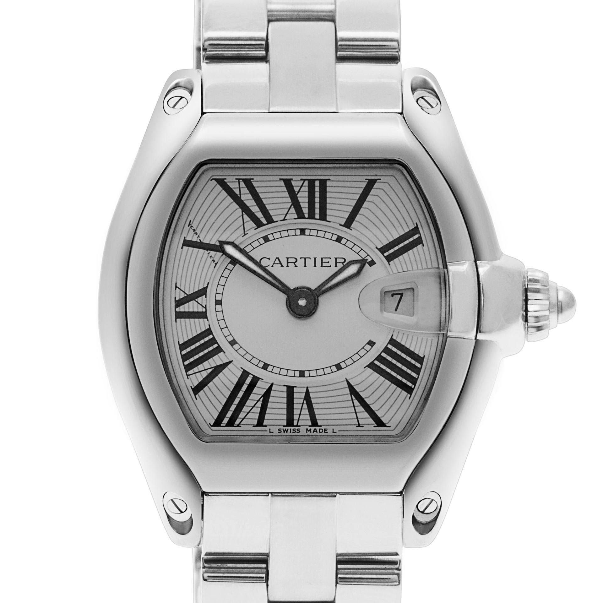 Certified Authentic Cartier Roadster 4020, Silver Dial For Sale 1