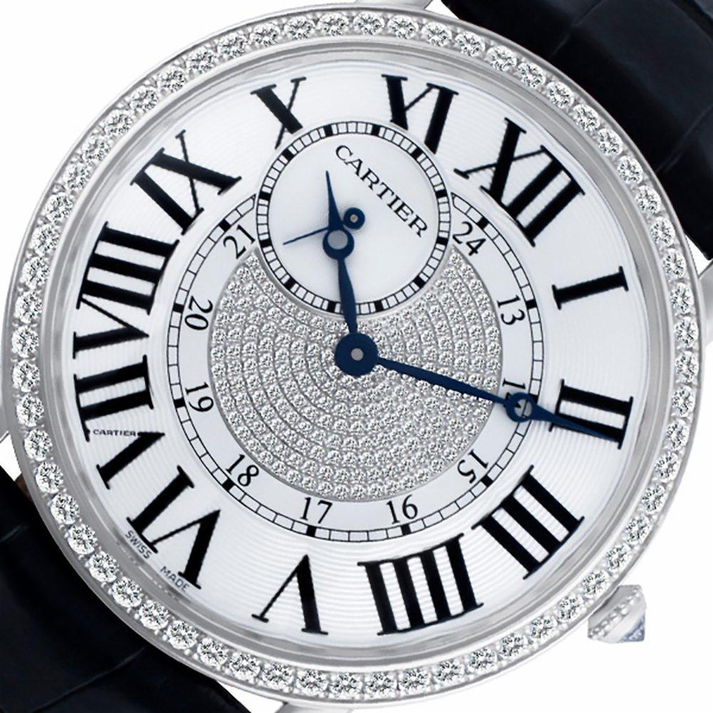 Contemporary Certified Authentic, Cartier Ronde Louis Cartier 46800, White Dial For Sale