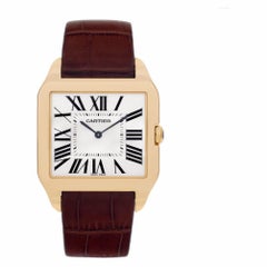 Certified Authentic, Cartier Santos Dumont 12960, Silver Dial