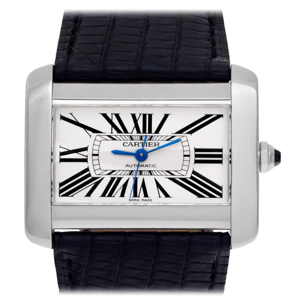 Certified Authentic Cartier Tank Divan 4200, Silver Dial