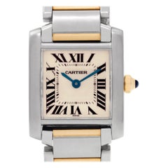 Certified Authentic Cartier Tank Francaise 4440, Black Dial