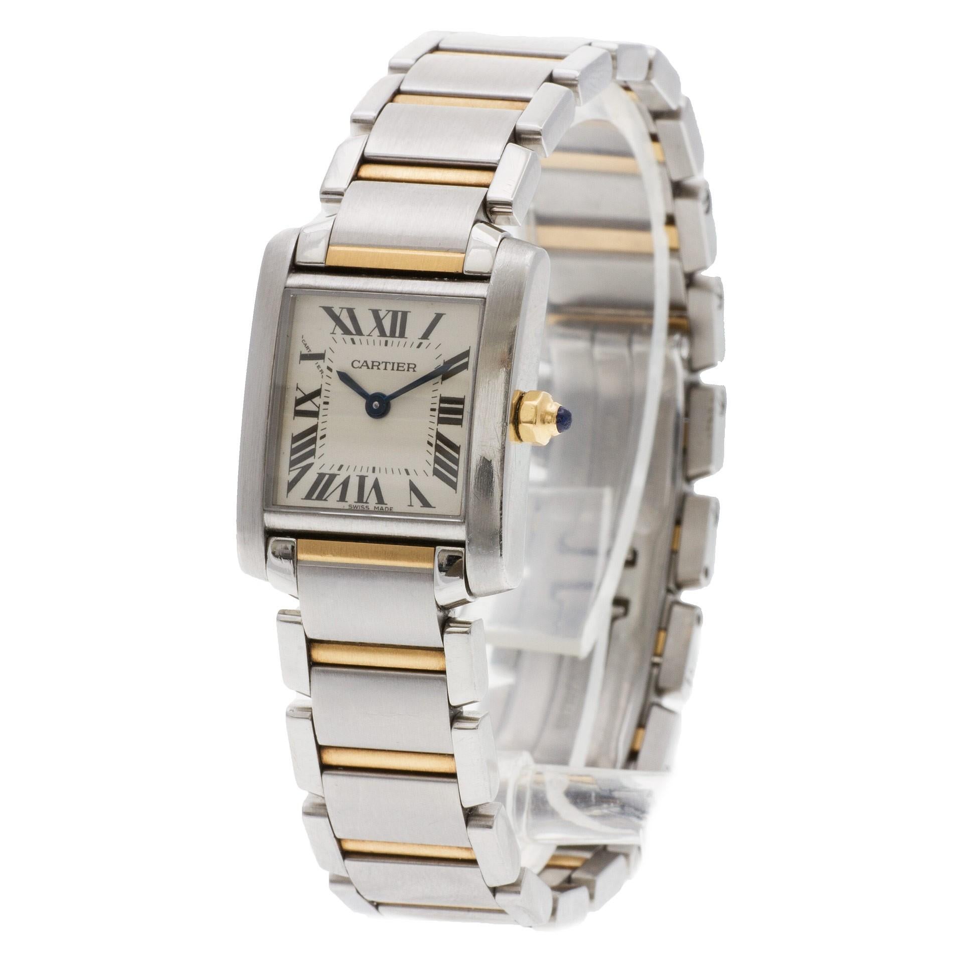 Women's Certified Authentic, Cartier Tank Francaise 5100, White Dial For Sale
