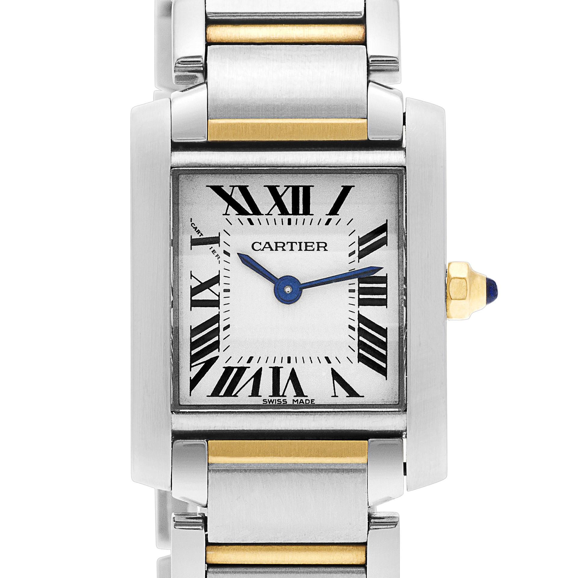 Certified Authentic, Cartier Tank Francaise 5100, White Dial For Sale 1