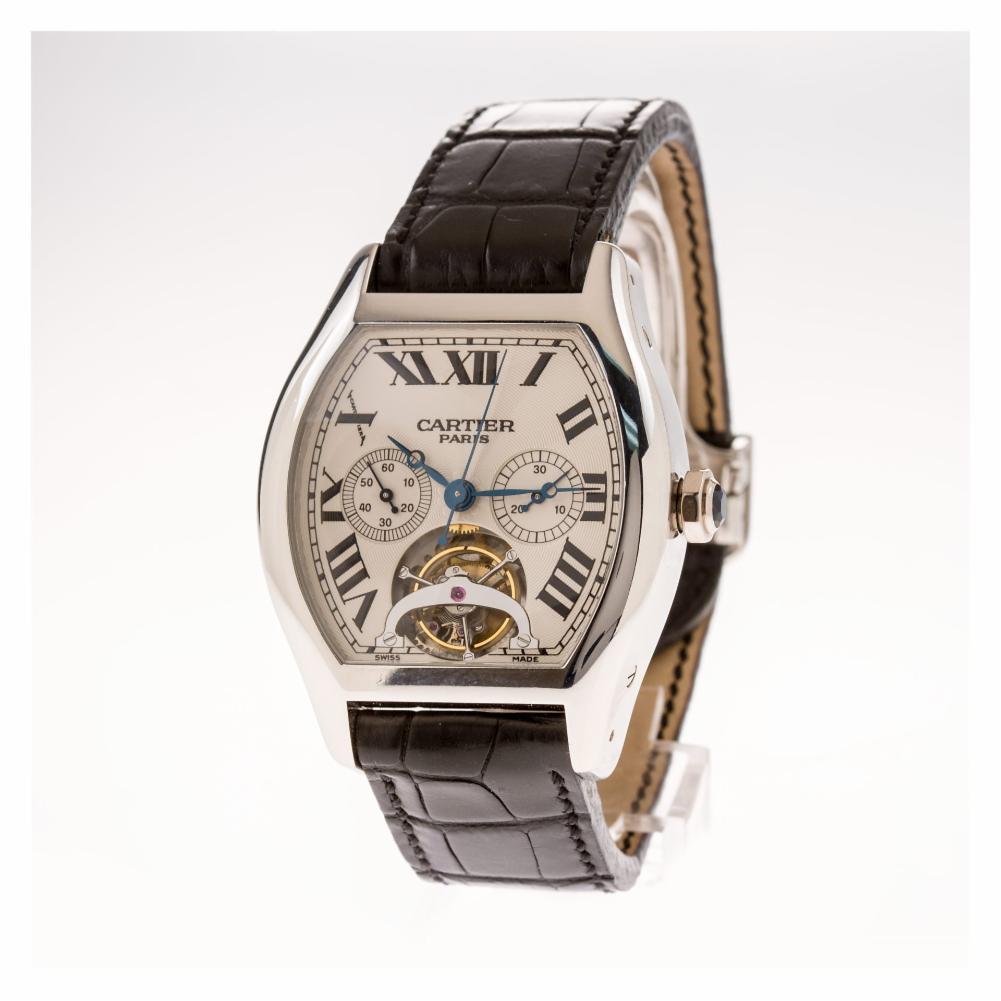 Contemporary Certified Authentic Cartier Tortue 126600, Silver Dial For Sale