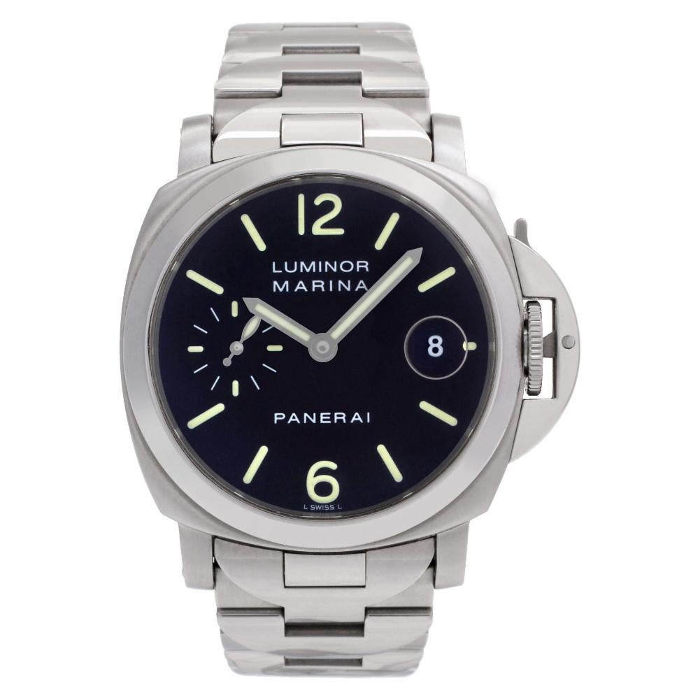 Panerai Luminor Marina Reference #:PAM00050. Panerai Luminor Marina in stainless steel. Auto w/ subseconds and date. Ref PAM00050. Circa 2000s. Fine Pre-owned Panerai Watch. Certified preowned Sport Panerai Luminor Marina PAM00050 watch is made out