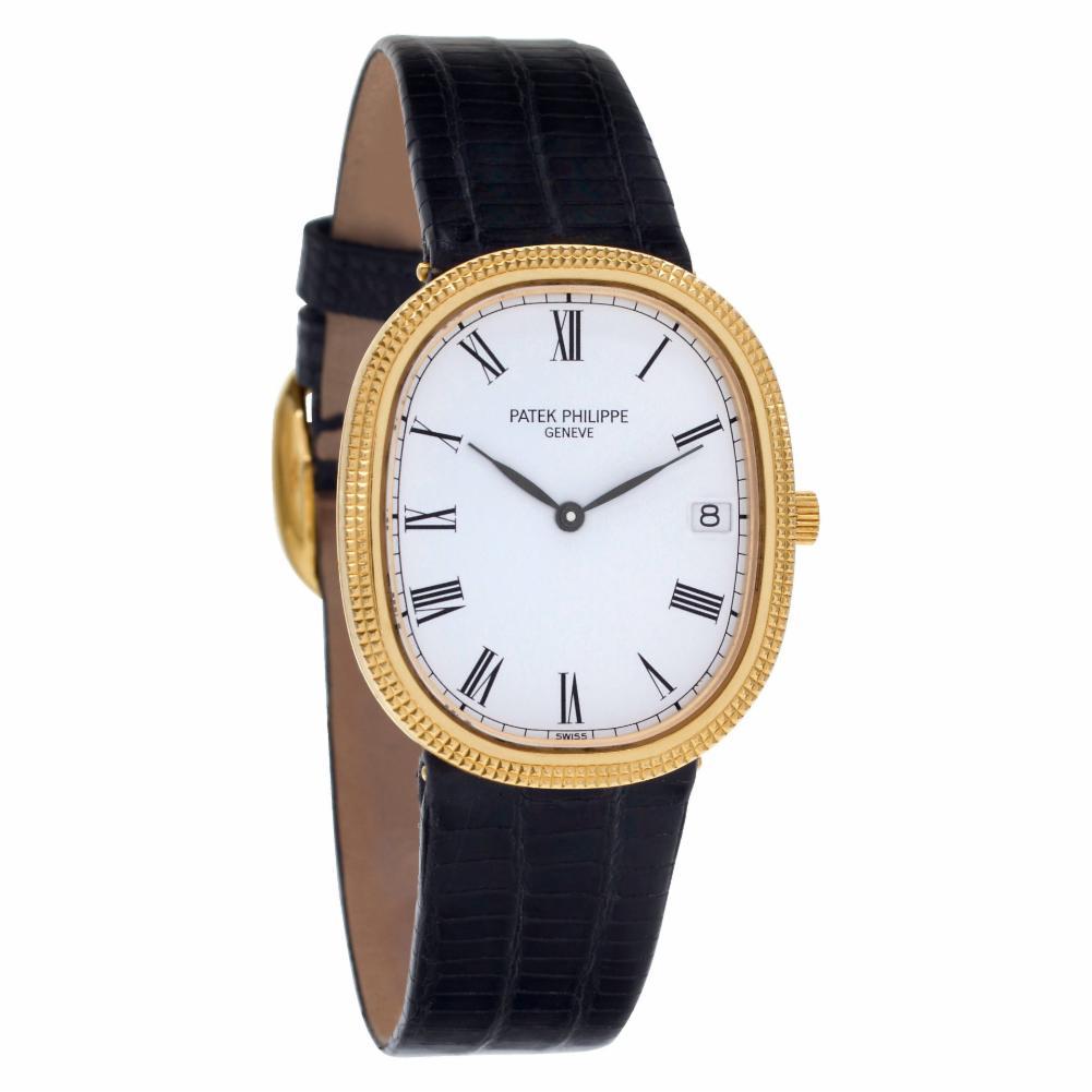 Certified Authentic Patek Philippe Ellipse 10740, Black Dial In Excellent Condition For Sale In Miami, FL