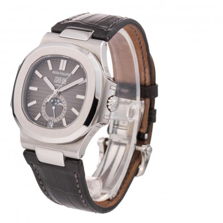 Certified Authentic Patek Philippe Nautilus 5726, Black Dial For Sale at 1stDibs | patek