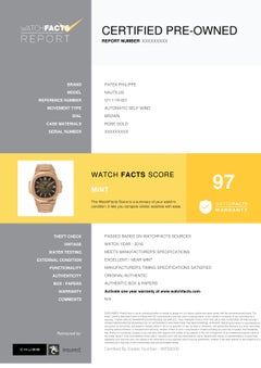 Certified Authentic Patek Philippe Nautilus 117599 Brown Dial
