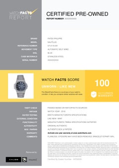 Certified Authentic Patek Philippe Nautilus86159 Brown Dial