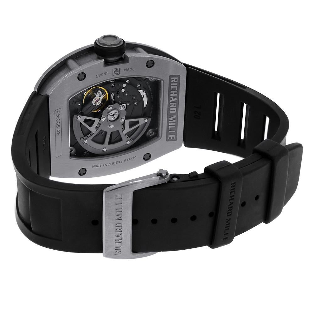 Zertifiziertes authentisches Richard Mille RM 010107039 Schwarzes Zifferblatt (Zeitgenössisch) im Angebot