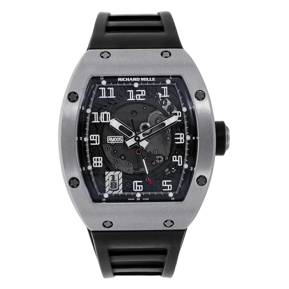 Zertifiziertes authentisches Richard Mille RM 010107039 Schwarzes Zifferblatt im Angebot