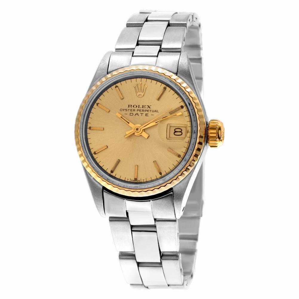 Contemporary Certified Authentic Rolex Date 2580, Missing Dial For Sale