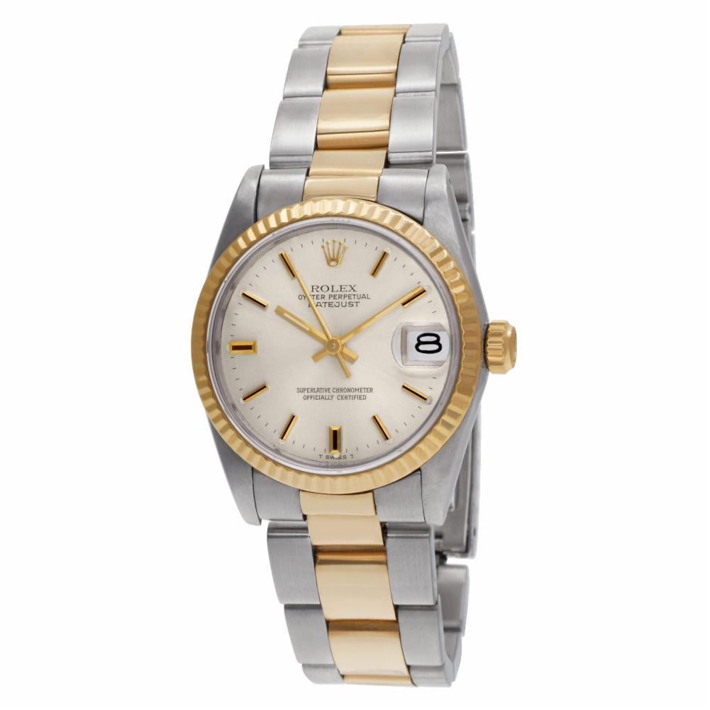 Contemporary Certified Authentic Rolex Datejust 5988, White Dial For Sale