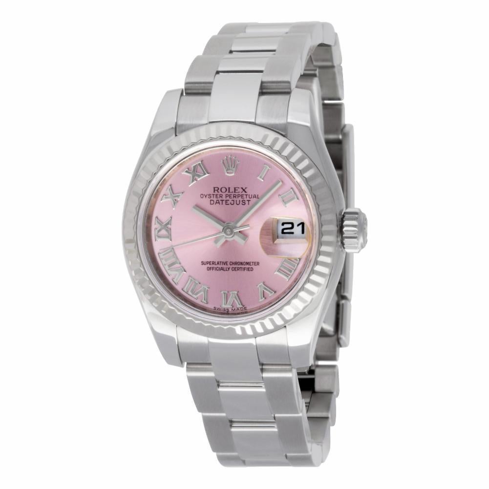 Contemporary Certified Authentic Rolex Datejust 7020, White Dial For Sale