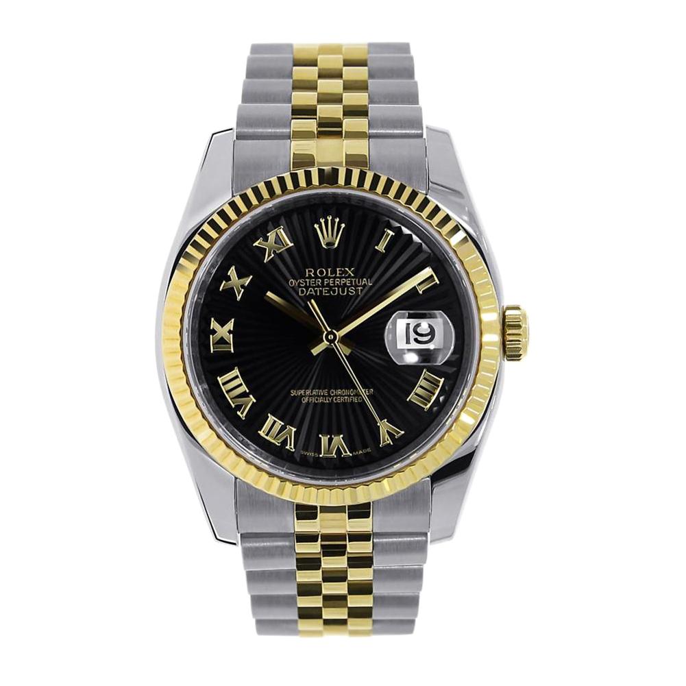 Certified Authentic Rolex Datejust9839 Black Dial For Sale