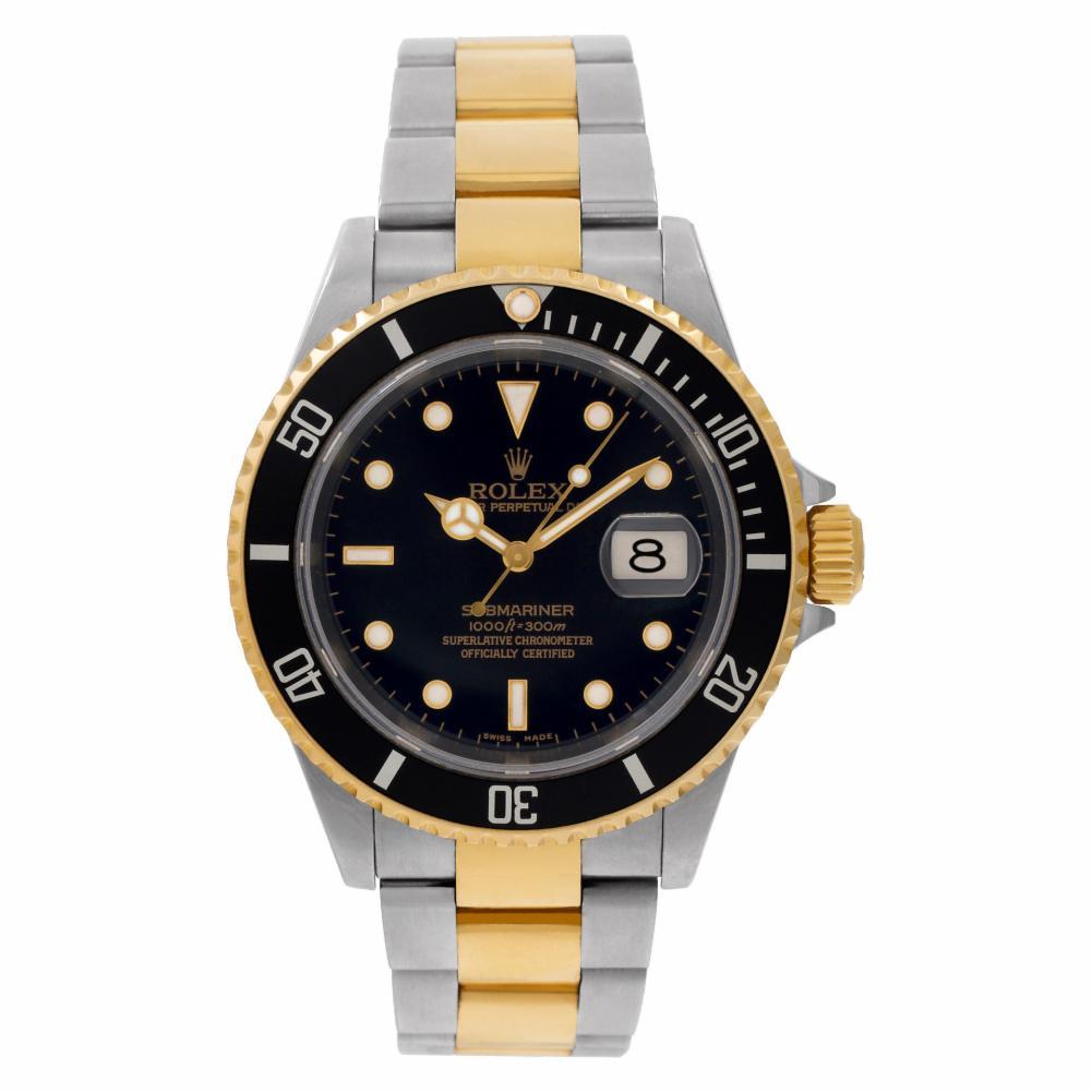 Rolex Submariner Reference #:16613. Rolex Submariner in 18k gold & stainless steel. Auto w/ sweep seconds and date. Ref 16613. Circa 2004. Fine Pre-owned Rolex Watch. Certified preowned Sport Rolex Submariner 16613 watch is made out of Stainless