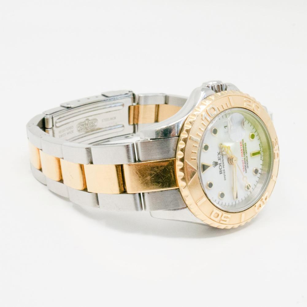 Rolex Yacht-Master Reference #:169623. Rolex Yachtmaster 169623 Ladies Stainless Steel & 18k Gold White Dial 29mm No international Shipping. Verified and Certified by WatchFacts. 1 year warranty offered by WatchFacts.
