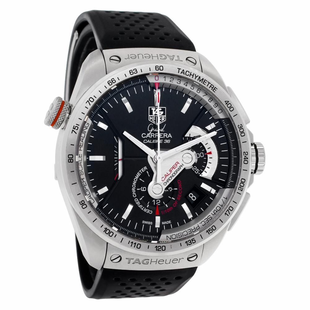 Certified Authentic TAG Heuer Carrera 7056, White Dial In Excellent Condition For Sale In Miami, FL