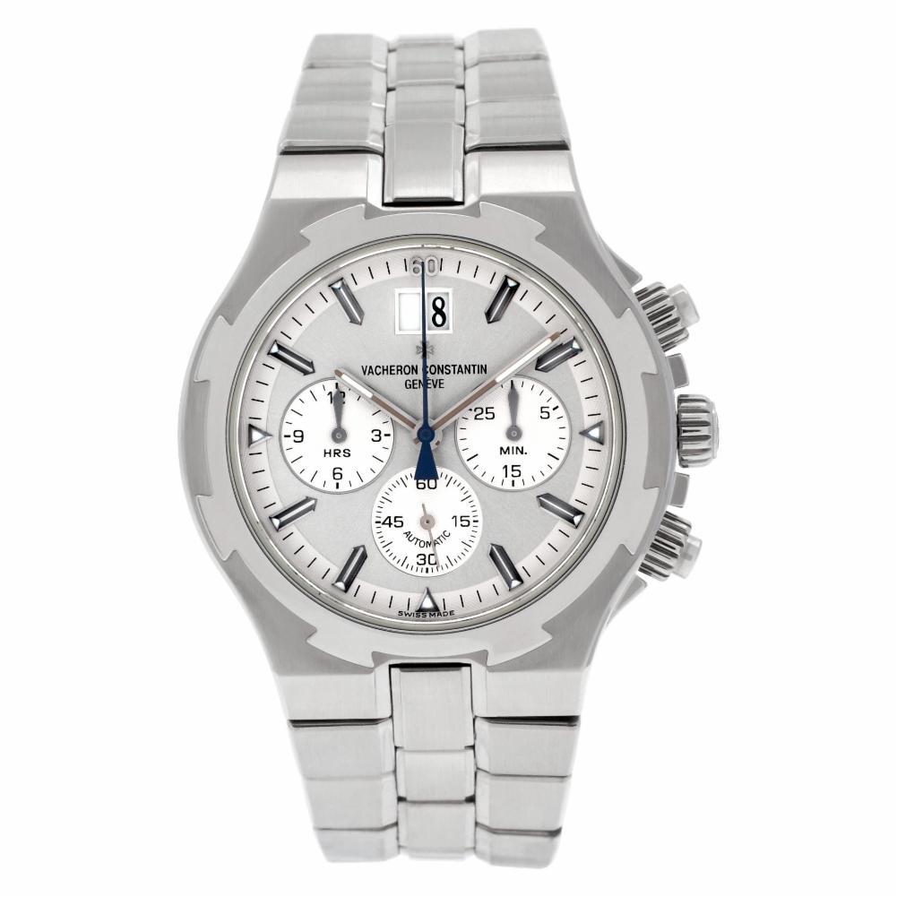 Vacheron Constantin Overseas Reference #:Unknown. Vacheron Constantin Overseas Chronograph in stainless steel. Auto w/ subseconds, date and chronograph. With box and papers. Ref 49140. Circa:2001 Fine Pre-owned Vacheron Constantin Watch. Certified