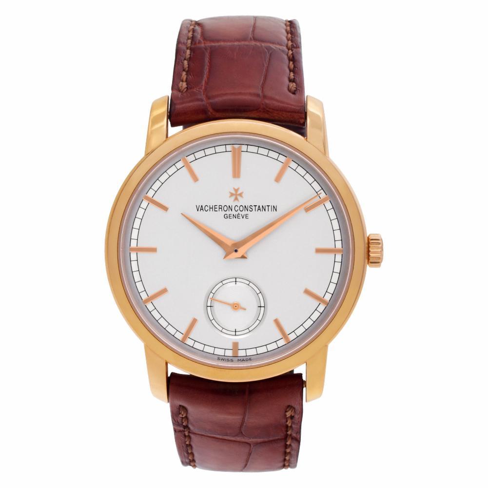 Vacheron Constantin Patrimony Reference #:Unknwon. Vacheron Constantin Patrimony in 18k rose gold on leather strap. Auto w/ subseconds. Ref 82172. Circa: 2010s. Fine Pre-owned Vacheron Constantin Watch. Certified preowned Classic Vacheron Constantin