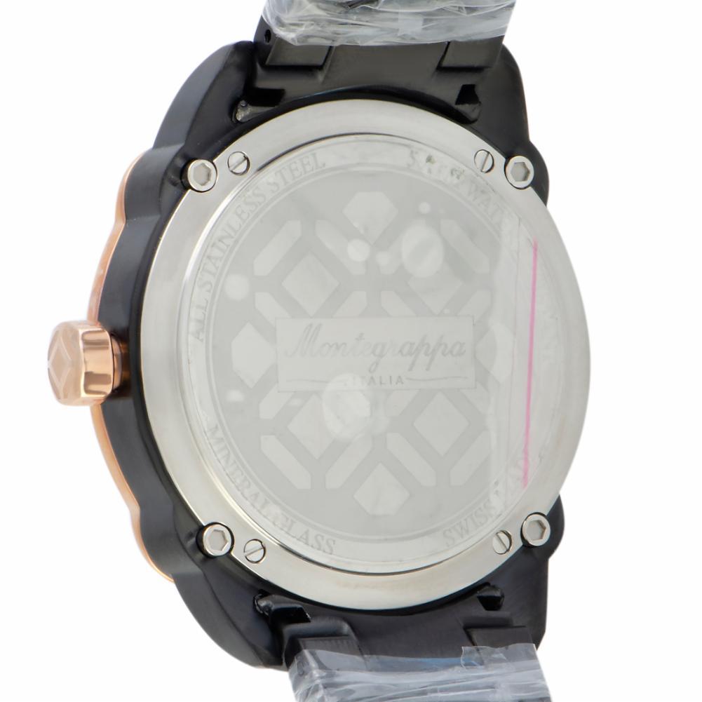 Contemporary Certified Authentic and Warranty Montegrappa Fortuna1392, Millimeters Black Dial For Sale
