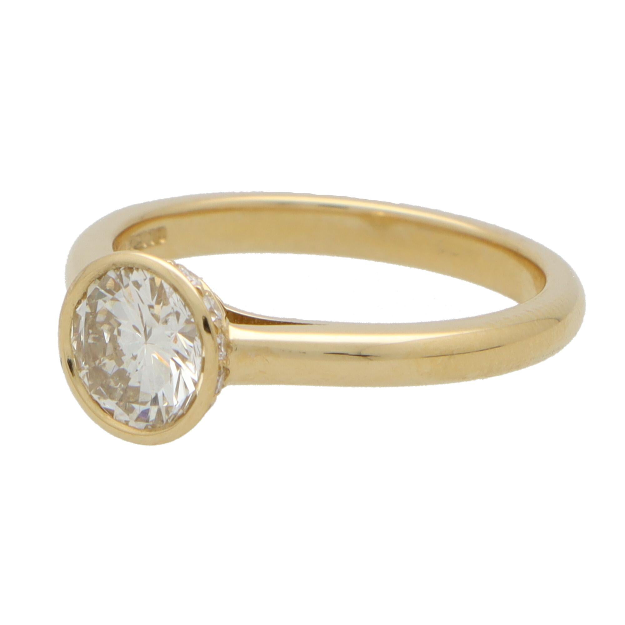 single diamond engagement ring