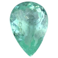 Certified Bluish Green Natural Paraiba Tourmaline Pear Cut 8.35Ct Loose Gemstone