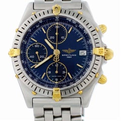 Certified, Breitling Chronomat B13047 with Band and Blue Dial