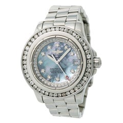 Certified Breitling Colt Oceane A77380 Womens Quartz Watch Blue MOP Dial SS