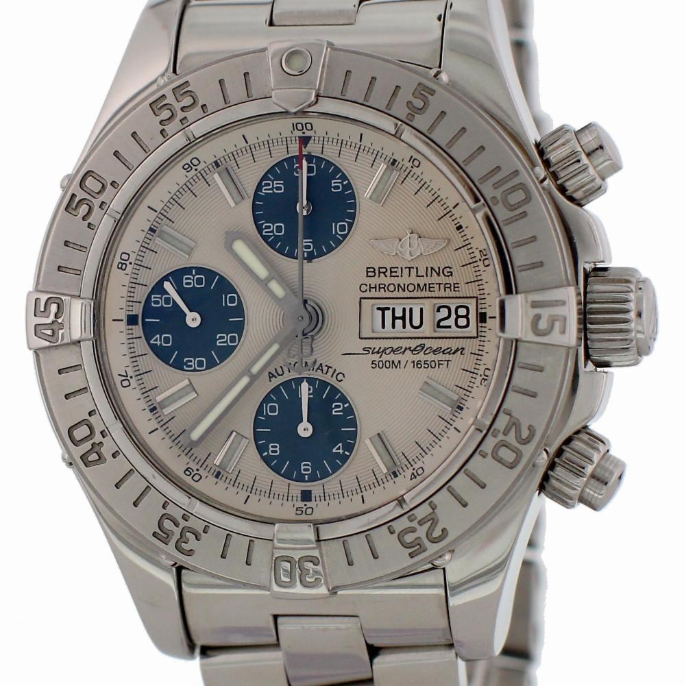 Certified Breitling Superocean A13340 with Band and White Dial