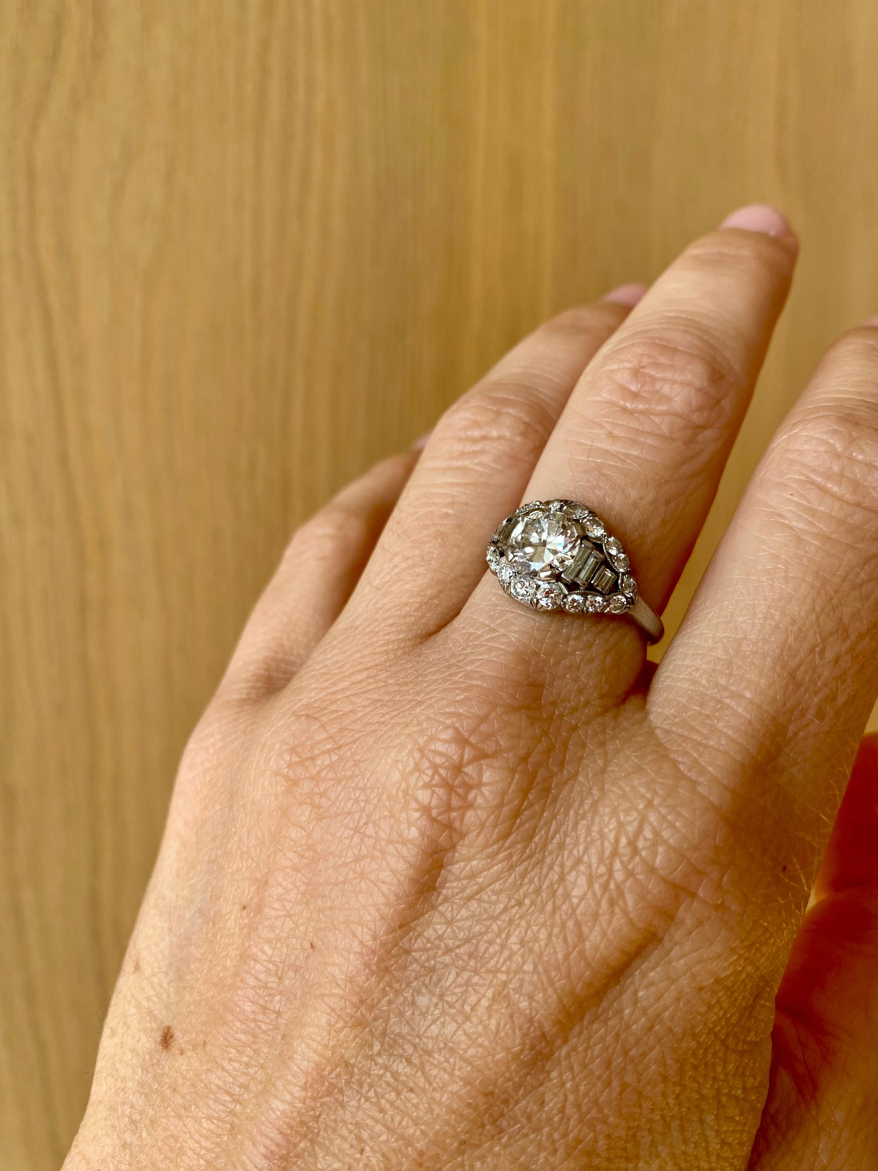 Zertifizierter Bulgari Trombino-Platinring mit Diamanten, CA. 1950er Jahre 6