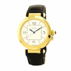 Certified Cartier Pasha 42 W3019551 Gold Case Automatic Watch
