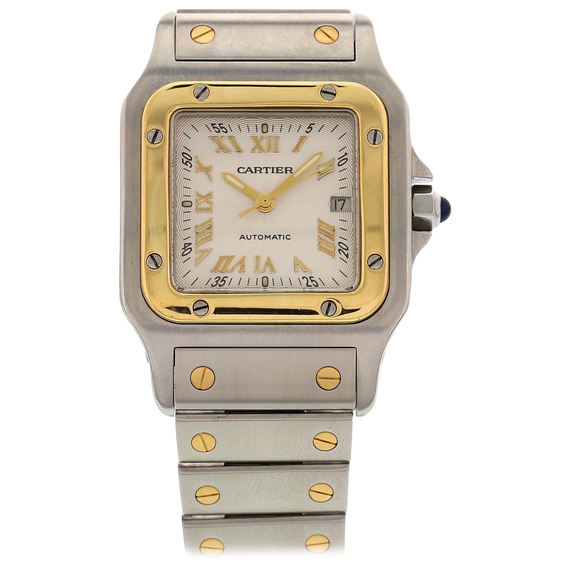 Certified Cartier Santos Galbee 2319 with Band and Silver Dial at 1stDibs | cartier  santos 2319, cartier 2319