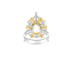 Certified Cocktail Ring with Natural Fancy Color Mix Cut Diamonds in 18K Gold