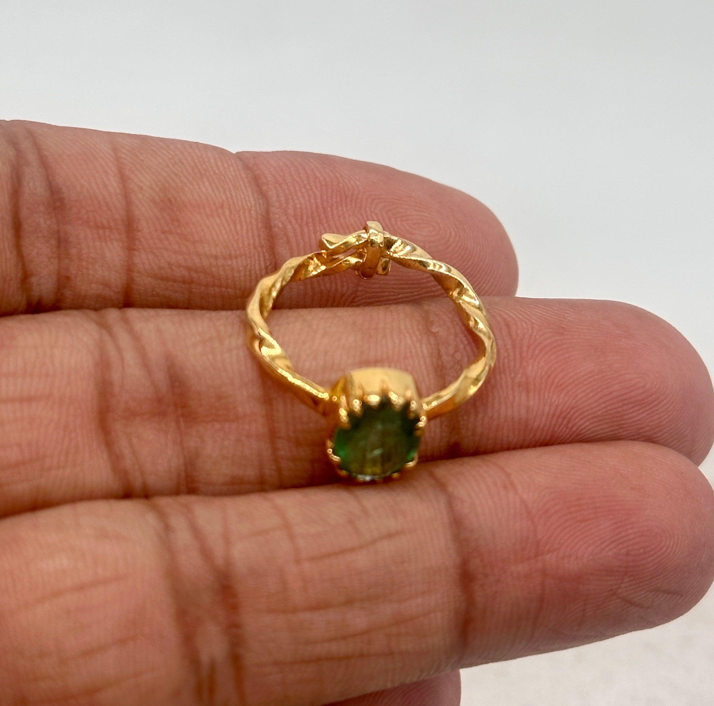 Zertifizierter kolumbianischer Smaragdring 2,30ctw Smaragd 14K massives Gelbgold Ring im Zustand „Neu“ im Angebot in Delhi, DL