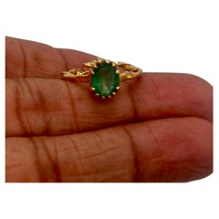 Certified Columbian Emerald Ring 2.30ctw Emerald 14K Solid Yellow Gold Ring