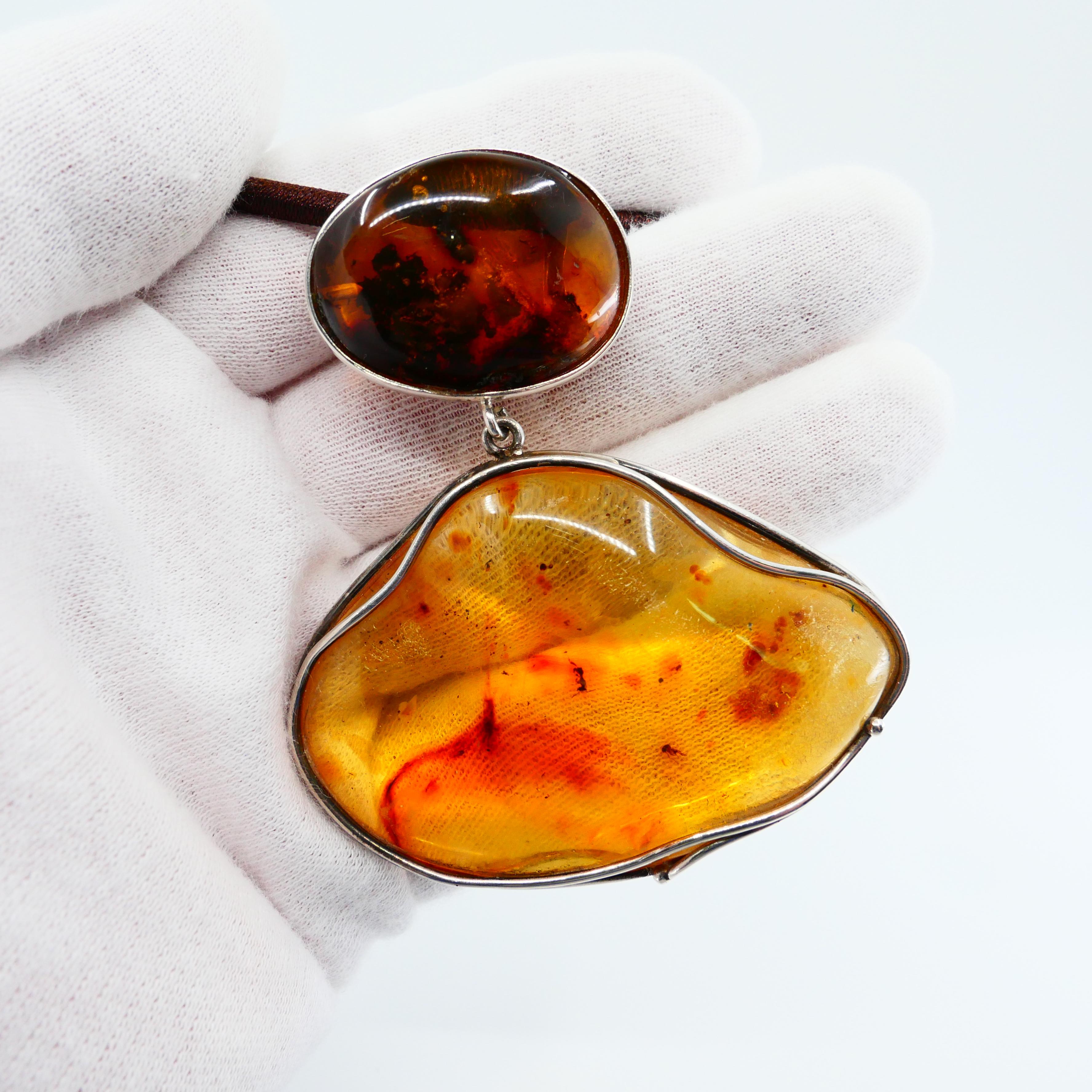 amber resin necklace