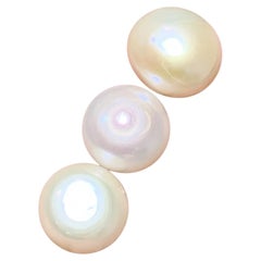 Certified Creamy Cultured Freshwater Pearl 8.67Ct Round Cabochon Loose Gemstones