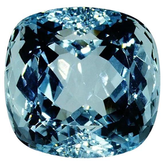 Certified Cushion Aquamarine with 46.61 Carat For Sale at 1stDibs