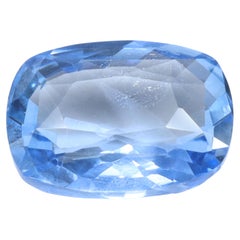 Saphir bleu non chauffé certifié taille coussin - 1,69 carat