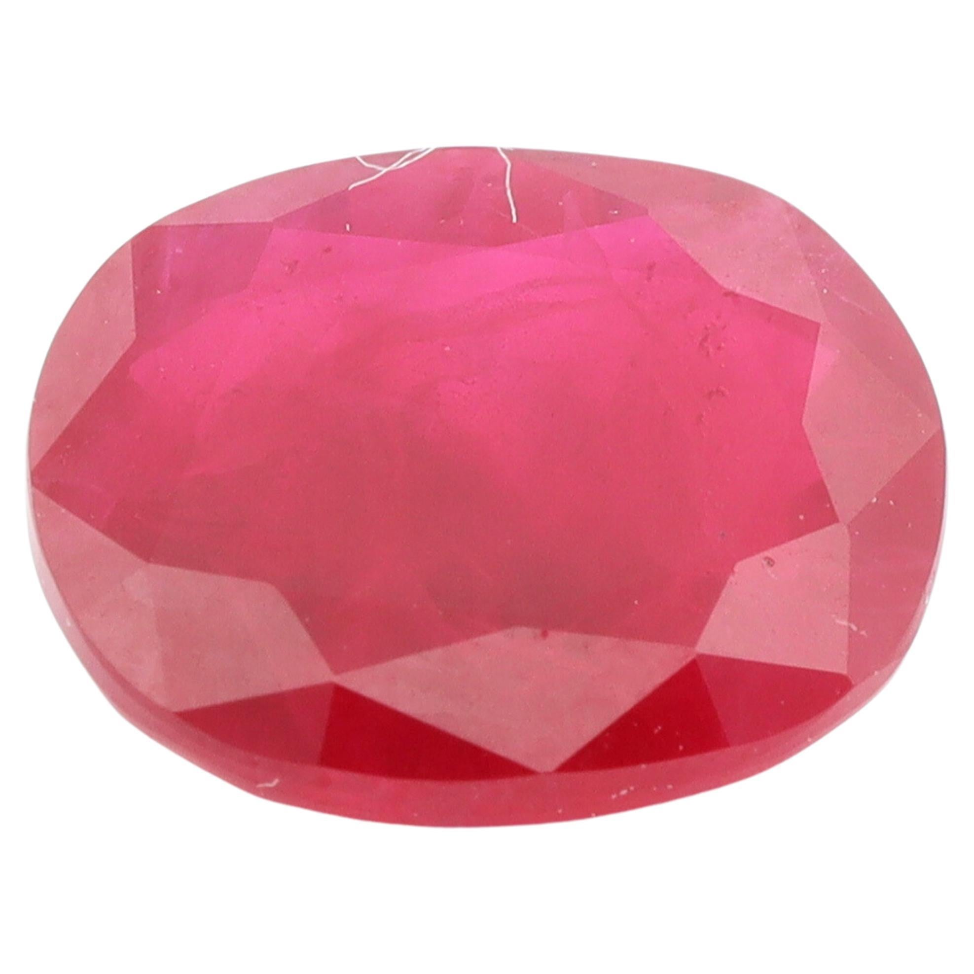 Certified Deep Red Ruby - 1.71ct For Sale