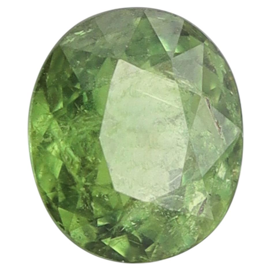 CERTIFIED Demantoid Natural Green Garnet Oval Shape 2.14 Carats AGL-1127037
