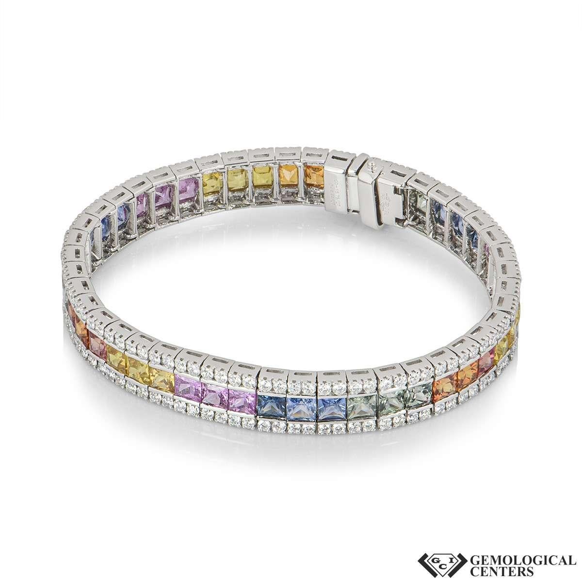 multicolor sapphire bracelet