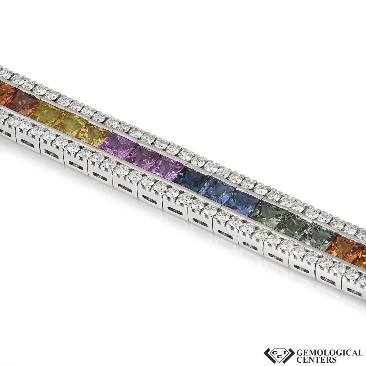 multi color sapphire bracelet