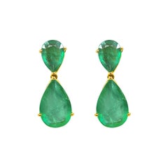 Certified Emerald Chandelier Earrings